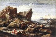 CARRACCI, Antonio Landscape with Bathers dfg oil painting picture wholesale